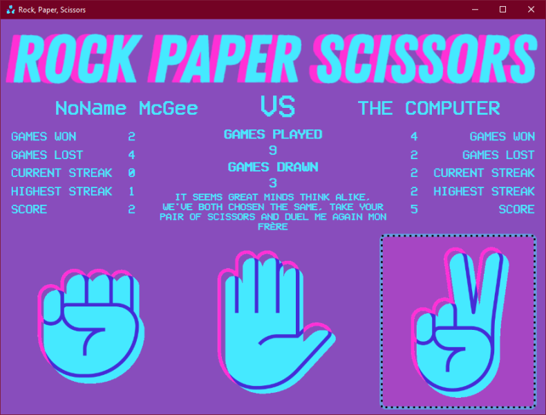 Rock Paper Scissors